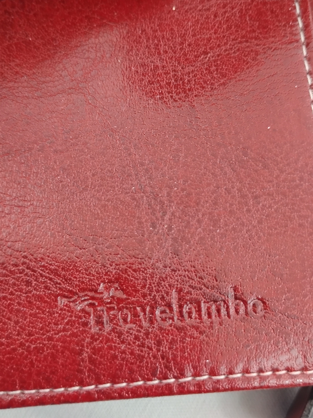 Travelambo Red Leather Wallet